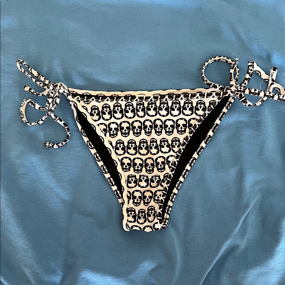 Zadig & Voltaire Skulls White Black Bikini Bottom
